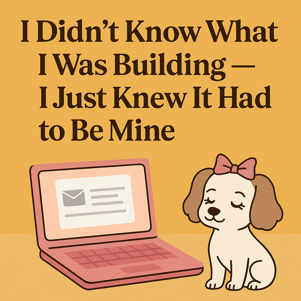 I Didn’t Know What I Was Building — I Just Knew It Had to Be Mine