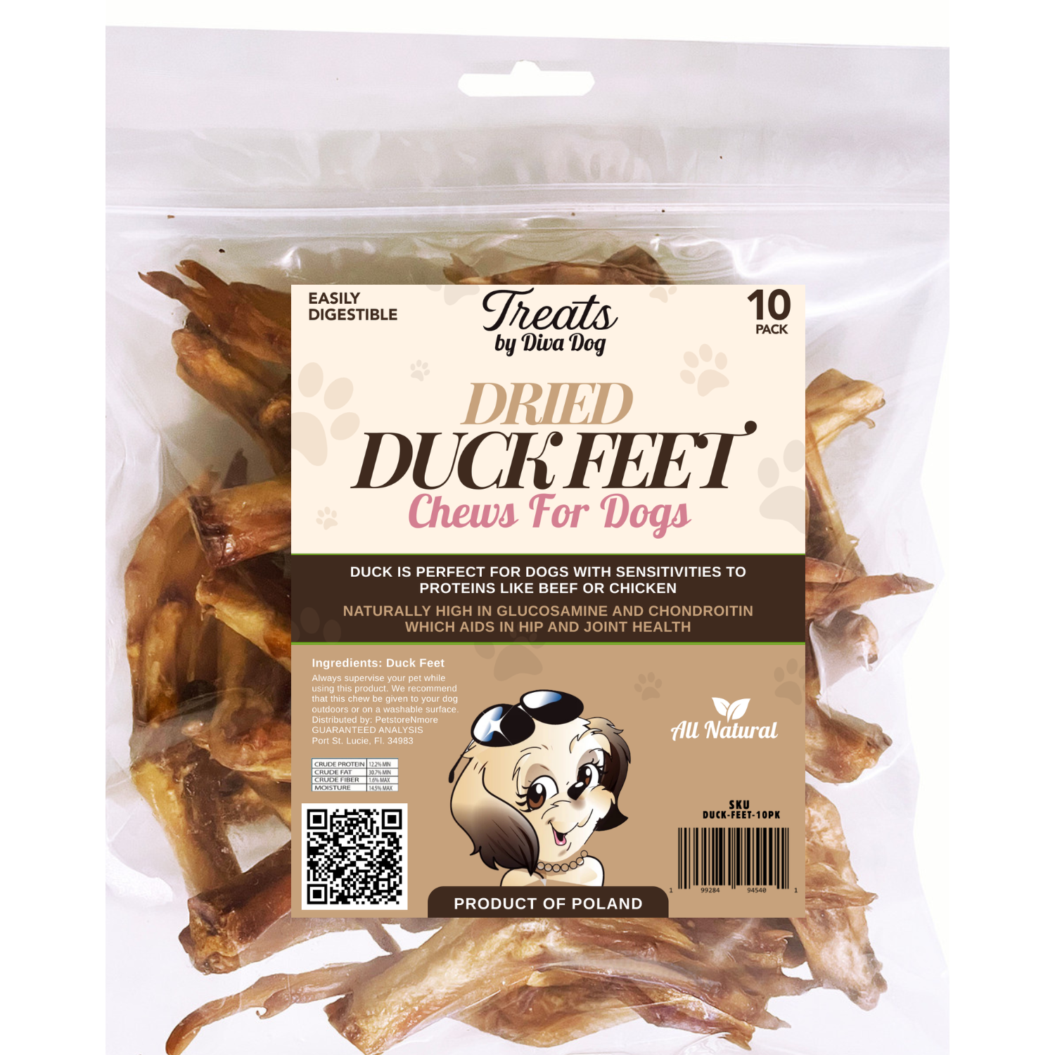 Dried Duck Feet