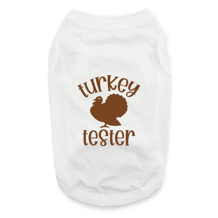 Funny Thanksgiving Tee Shirts- Turkey Tester Turkey