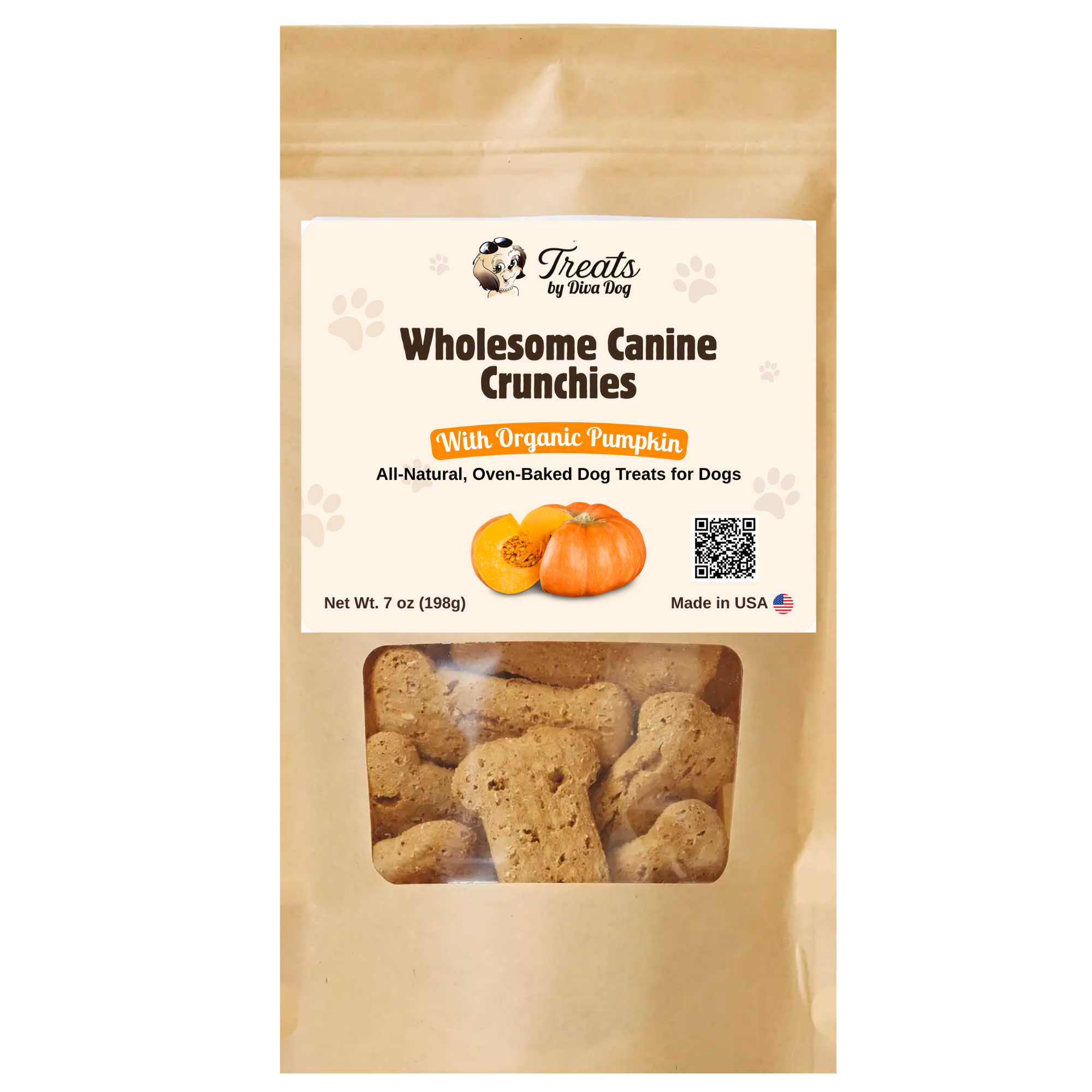 Treats by Diva Dog: Wholesome Canine Crunchies with Organic Pumpkin Dog Biscuits
